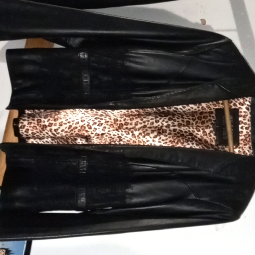 Wilson Woman's Black Leather Coat